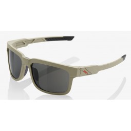 Okulary 100% TYPE-S Soft Tact Quicksand - Grey PEAKPOLAR Lens (Szkła Polaryzacyjne Szare, przepuszczalność światła 17%)