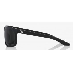 Okulary 100% HAKAN Soft Tact Black - Grey PEAKPOLAR Lens (Szkła Polaryzacyjne Szare, przepuszczalność światła 17%) (NEW)