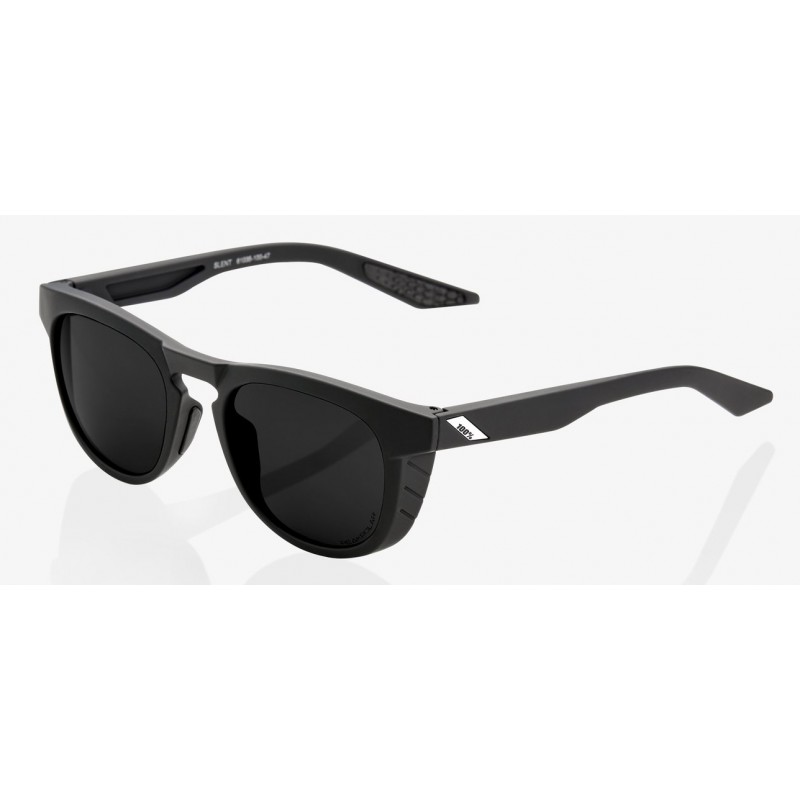 Okulary 100% SLENT Soft Tact Black - Grey PEAKPOLAR Lens (Szkła Polaryzacyjne Szare, przepuszczalność światła 17%) (NEW)