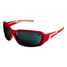 Okulary LAZER XENON Matte Red (Smoke-Silver Mirror)