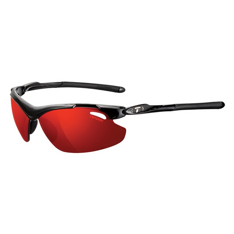 Okulary TIFOSI TYRANT 2.0 CLARION gloss black (3szkła Clarion Red LUSTRO 14,5% transmisja światła, AC Red, Clear) (DWZ)