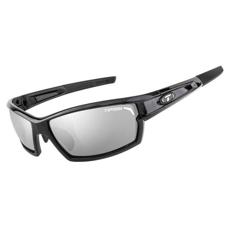 Okulary TIFOSI CAMROCK gloss black (3szkła Smoke 15,4% transmisja światła, AC Red, Clear) (NEW)