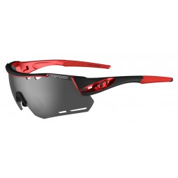 Okulary TIFOSI ALLIANT black red (3szkła Smoke 15,4% transmisja światła, AC Red, Clear) (NEW)