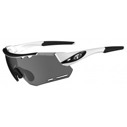 Okulary TIFOSI ALLIANT white black (3szkła Smoke 15,4% transmisja światła, 41,4%  AC Red, 95,6% Clear) (NEW)