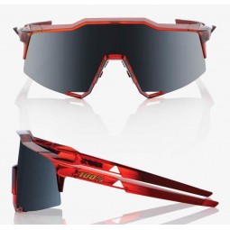 Okulary 100% SPEEDCRAFT Cherry Palace - Black Mirror Lens (Szkła Czarne Lustrzane, przepuszczalność światła 11% + Szkła Przeźroc