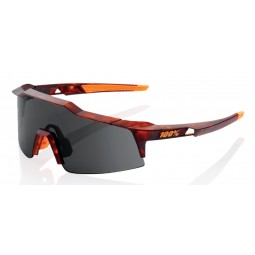 Okulary 100% SPEEDCRAFT SL Matte Dark Havana - Smoke Lens (Szkła Czarne Smoke, przepuszczalność światła 12% + Szkła Przeźroczyst