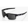 Okulary 100% SPEEDCOUPE Soft Tact Black - Smoke Lens (Szkła Czarne Smoke, przepuszczalność światła 12% + Szkła Przeźroczyste, pr