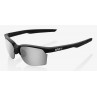Okulary 100% SPORTCOUPE Matte Black - HiPER Silver Mirror Lens (Szkła Srebrne Lustrzane, przepuszczalność światła 14% + Szkła Pr