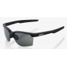 Okulary 100% SPORTCOUPE Soft Tact Black - Smoke Lens (Szkła Czarne Smoke, przepuszczalność światła 12% + Szkła Przeźroczyste, pr