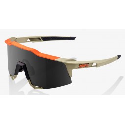 Okulary 100% SPEEDCRAFT Soft Tact Quicksand - Smoke Lens (Szkła Smoke, przepuszczalność światła 12% + Szkła Przeźroczyste, przep