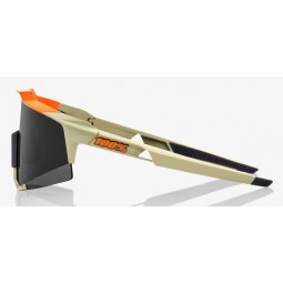 Okulary 100% SPEEDCRAFT Soft Tact Quicksand - Smoke Lens (Szkła Smoke, przepuszczalność światła 12% + Szkła Przeźroczyste, przep