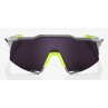 Okulary 100% SPEEDCRAFT Soft Tact Midnight Mauve - Dark Purple Lens (Szkła Fioletowe, przepuszczalność światła 12% + Szkła Przeź