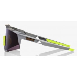 Okulary 100% SPEEDCRAFT Soft Tact Midnight Mauve - Dark Purple Lens (Szkła Fioletowe, przepuszczalność światła 12% + Szkła Przeź