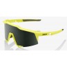Okulary 100% SPEEDCRAFT Soft Tact Banana - Grey Green Lens (Szkła Szaro Zielone, przepuszczalność światła 12% + Szkła Przeźroczy