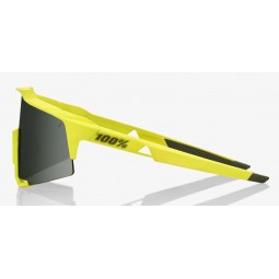 Okulary 100% SPEEDCRAFT Soft Tact Banana - Grey Green Lens (Szkła Szaro Zielone, przepuszczalność światła 12% + Szkła Przeźroczy
