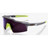 Okulary 100% SPEEDCRAFT SL Soft Tact Midnight Mauve - Dark Purple Lens (Szkła Fioletowe, przepuszczalność światła 10% + Szkła Pr