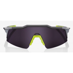 Okulary 100% SPEEDCRAFT SL Soft Tact Midnight Mauve - Dark Purple Lens (Szkła Fioletowe, przepuszczalność światła 10% + Szkła Pr