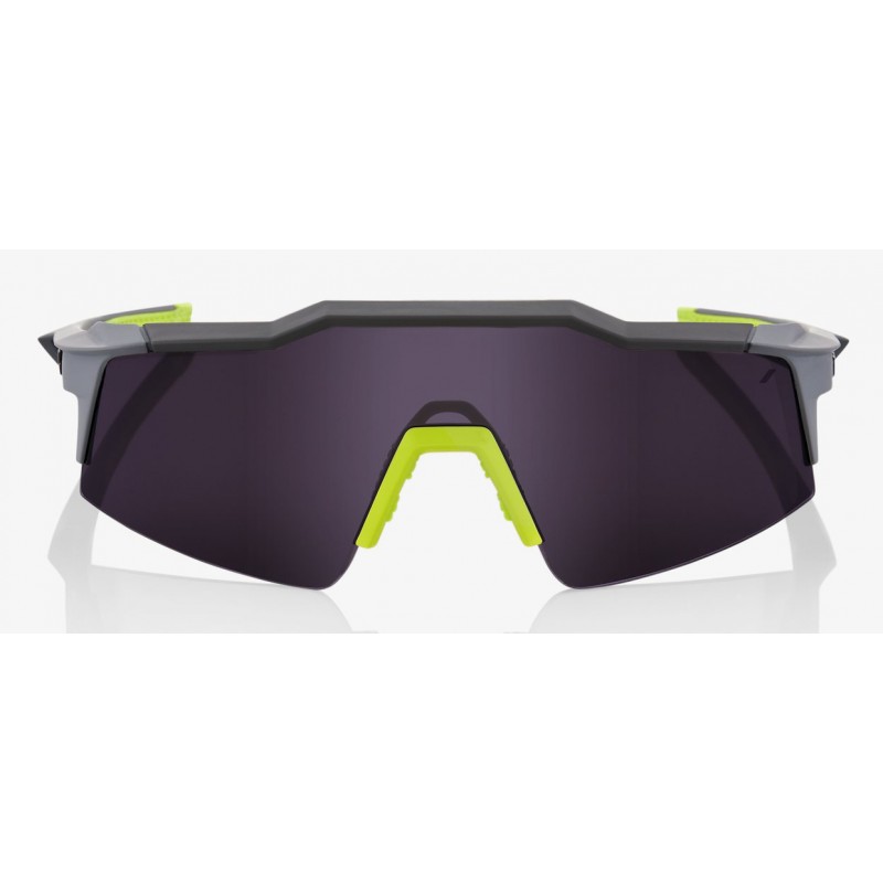 Okulary 100% SPEEDCRAFT SL Soft Tact Midnight Mauve - Dark Purple Lens (Szkła Fioletowe, przepuszczalność światła 10% + Szkła Pr