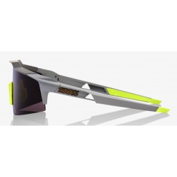 Okulary 100% SPEEDCRAFT SL Soft Tact Midnight Mauve - Dark Purple Lens (Szkła Fioletowe, przepuszczalność światła 10% + Szkła Pr