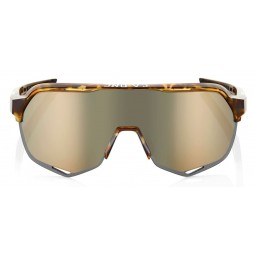 Okulary 100% S2 Cadence Gloss Havana - Soft Gold Lens (Szkła Złote, przepuszczalność światła 10% + Szkła Przeźroczyste, przepusz