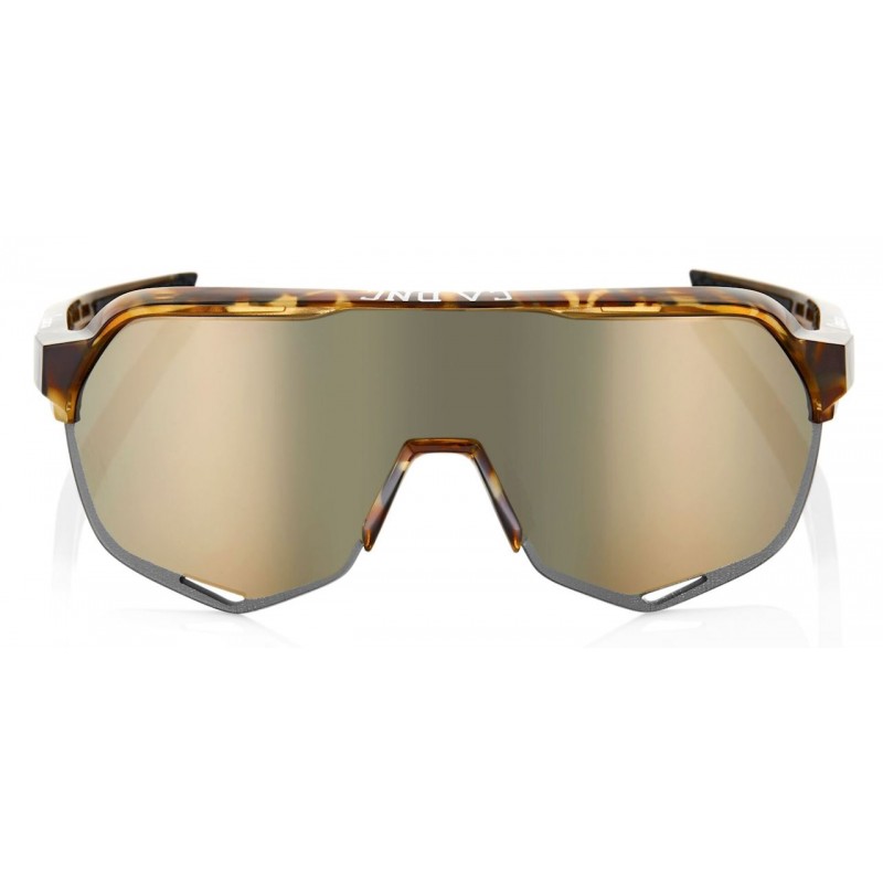 Okulary 100% S2 Cadence Gloss Havana - Soft Gold Lens (Szkła Złote, przepuszczalność światła 10% + Szkła Przeźroczyste, przepusz