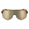 Okulary 100% S2 Cadence Gloss Havana - Soft Gold Lens (Szkła Złote, przepuszczalność światła 10% + Szkła Przeźroczyste, przepusz