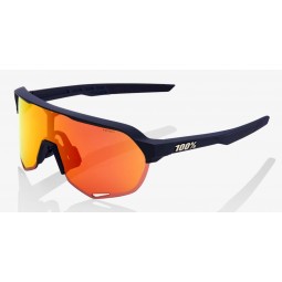 Okulary 100% S2 Soft Tact Flume - HiPER Red Multilayer Mirror Lens (Szkła Czerwone Lustrzane Wielowarstwowe, przepuszczalność św