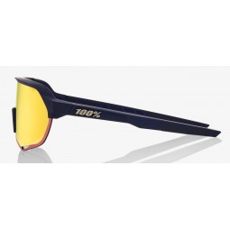 Okulary 100% S2 Soft Tact Flume - HiPER Red Multilayer Mirror Lens (Szkła Czerwone Lustrzane Wielowarstwowe, przepuszczalność św
