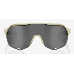 Okulary 100% S2 Soft Tact Quicksand - Smoke Lens (Szkło Smoke, przepuszczalność światła 12% + Szkła Przeźroczyste, przepuszczaln