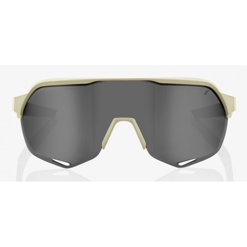 Okulary 100% S2 Soft Tact Quicksand - Smoke Lens (Szkło Smoke, przepuszczalność światła 12% + Szkła Przeźroczyste, przepuszczaln