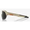 Okulary 100% S2 Soft Tact Quicksand - Smoke Lens (Szkło Smoke, przepuszczalność światła 12% + Szkła Przeźroczyste, przepuszczaln