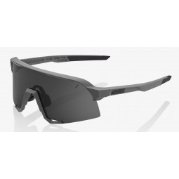 Okulary 100% S3 Matte Cool Grey - Smoke Lens (Szkła Smoke, przepuszczalność światła 12% + Szkła Przeźroczyste, przepuszczalność 