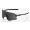 Okulary 100% S3 Matte Cool Grey - Smoke Lens (Szkła Smoke, przepuszczalność światła 12% + Szkła Przeźroczyste, przepuszczalność 
