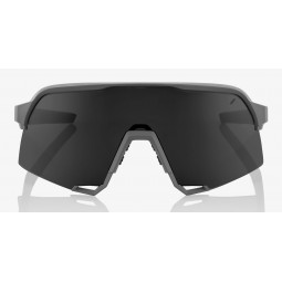 Okulary 100% S3 Matte Cool Grey - Smoke Lens (Szkła Smoke, przepuszczalność światła 12% + Szkła Przeźroczyste, przepuszczalność 