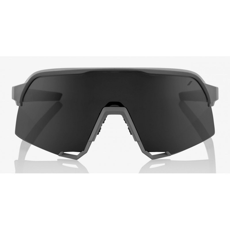 Okulary 100% S3 Matte Cool Grey - Smoke Lens (Szkła Smoke, przepuszczalność światła 12% + Szkła Przeźroczyste, przepuszczalność 