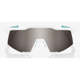 Okulary 100% SPEEDCRAFT BORA Hans Grohe Team White - HiPER Silver Mirror Lens (Szkła Srebrne Lustrzane, przepuszczalność światła