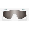 Okulary 100% SPEEDCRAFT BORA Hans Grohe Team White - HiPER Silver Mirror Lens (Szkła Srebrne Lustrzane, przepuszczalność światła