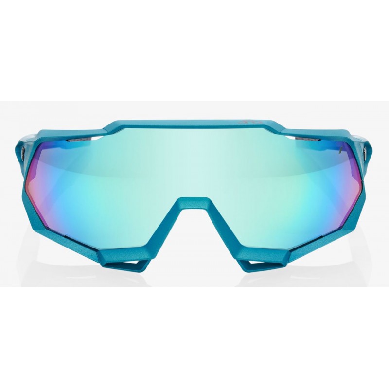 Okulary 100% SPEEDTRAP Peter Sagan LE Blue Topaz - Blue Topaz Multilayer Mirror Lens - HiPER Silver Mirror Lens (Szkła Błękitne 