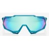 Okulary 100% SPEEDTRAP Peter Sagan LE Blue Topaz - Blue Topaz Multilayer Mirror Lens - HiPER Silver Mirror Lens (Szkła Błękitne 