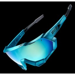 Okulary 100% SPEEDTRAP Peter Sagan LE Blue Topaz - Blue Topaz Multilayer Mirror Lens - HiPER Silver Mirror Lens (Szkła Błękitne 