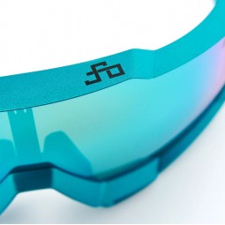 Okulary 100% SPEEDTRAP Peter Sagan LE Blue Topaz - Blue Topaz Multilayer Mirror Lens - HiPER Silver Mirror Lens (Szkła Błękitne 