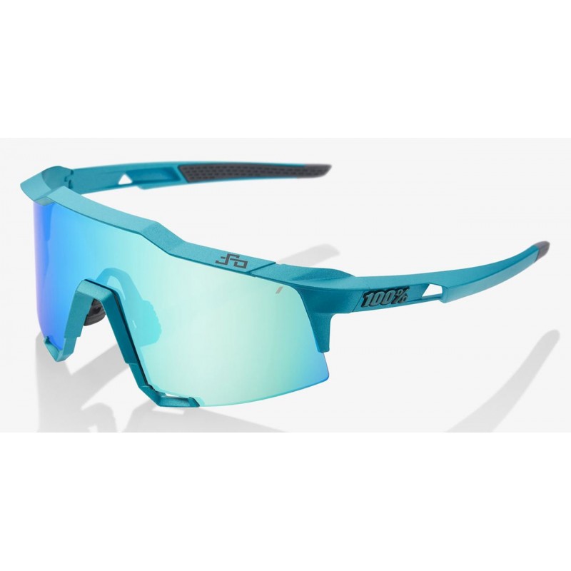 Okulary 100% SPEEDCRAFT Peter Sagan LE Blue Topaz - Blue Topaz Multilayer Mirror Lens (Szkła Błękitne Lustrzane Wielowarstwowe, 