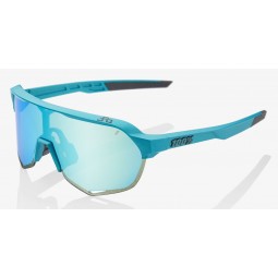 Okulary 100% S2 Peter Sagan LE Blue Topaz - Blue Topaz Multilayer Mirror Lens (Szkła Błękitne Lustrzane Wielowarstwowe, przepusz