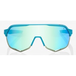 Okulary 100% S2 Peter Sagan LE Blue Topaz - Blue Topaz Multilayer Mirror Lens (Szkła Błękitne Lustrzane Wielowarstwowe, przepusz