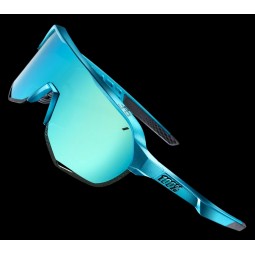 Okulary 100% S2 Peter Sagan LE Blue Topaz - Blue Topaz Multilayer Mirror Lens (Szkła Błękitne Lustrzane Wielowarstwowe, przepusz
