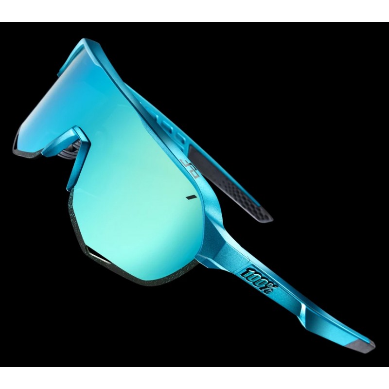 Okulary 100% S2 Peter Sagan LE Blue Topaz - Blue Topaz Multilayer Mirror Lens (Szkła Błękitne Lustrzane Wielowarstwowe, przepusz
