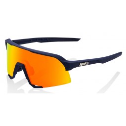 Okulary 100% S3 Soft Tact Flume - HiPER Red Multilayer Mirror Lens (Szkła Czerwone Lustrzane Wielowarstwowe, przepuszczalność św