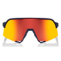 Okulary 100% S3 Soft Tact Flume - HiPER Red Multilayer Mirror Lens (Szkła Czerwone Lustrzane Wielowarstwowe, przepuszczalność św