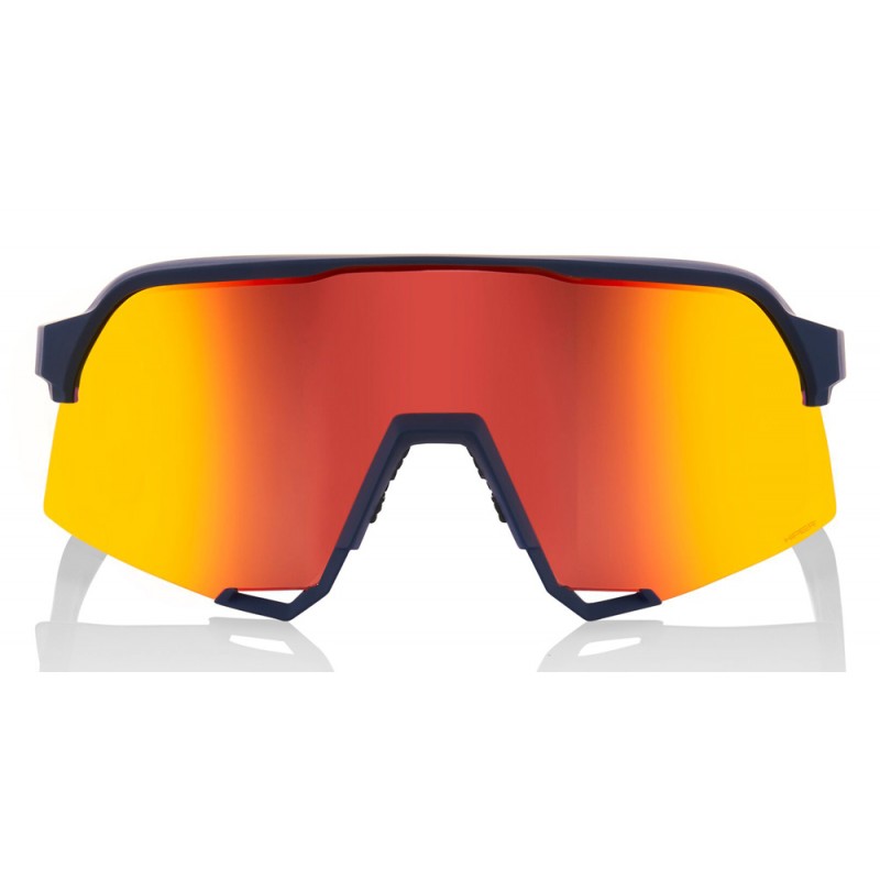 Okulary 100% S3 Soft Tact Flume - HiPER Red Multilayer Mirror Lens (Szkła Czerwone Lustrzane Wielowarstwowe, przepuszczalność św
