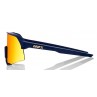 Okulary 100% S3 Soft Tact Flume - HiPER Red Multilayer Mirror Lens (Szkła Czerwone Lustrzane Wielowarstwowe, przepuszczalność św